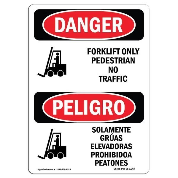 Safety Sign, OSHA Danger, 5